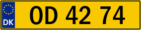 Trailer License Plate